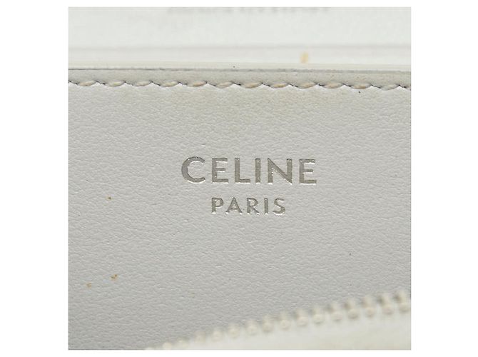 Céline Tarjetero Celine C-Charm de piel gris - vista 7