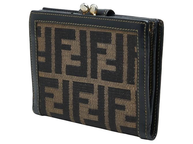 Fendi Zucca Pattern Bi-fold Geldbörse - Ansicht 2