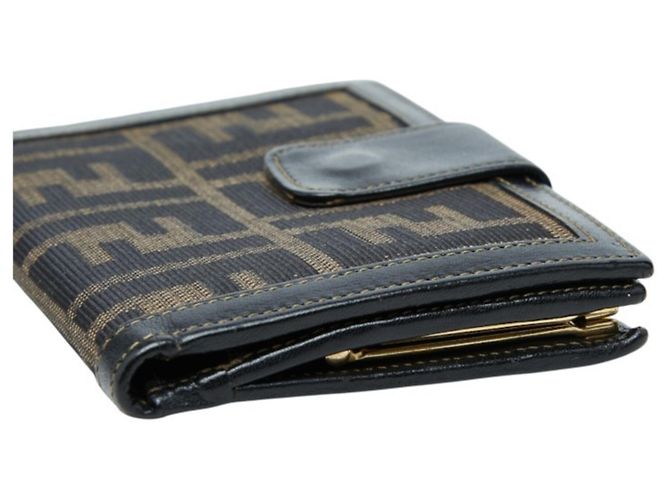 Fendi Zucca Pattern Bi-fold Geldbörse - Ansicht 4