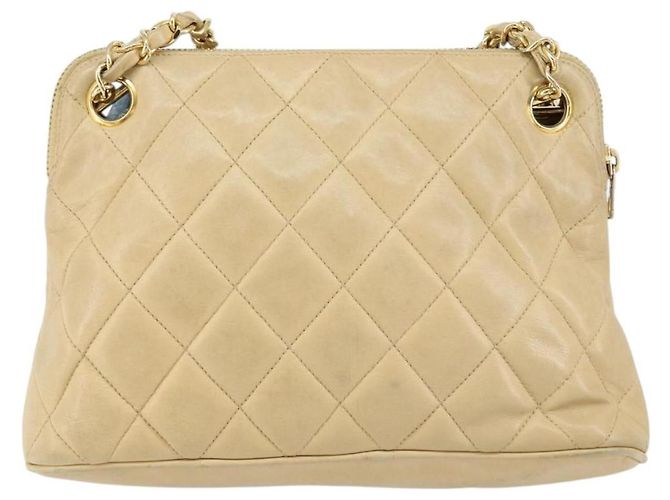 Chanel Vintage Chain Quilted Caviar Medium - vista 2