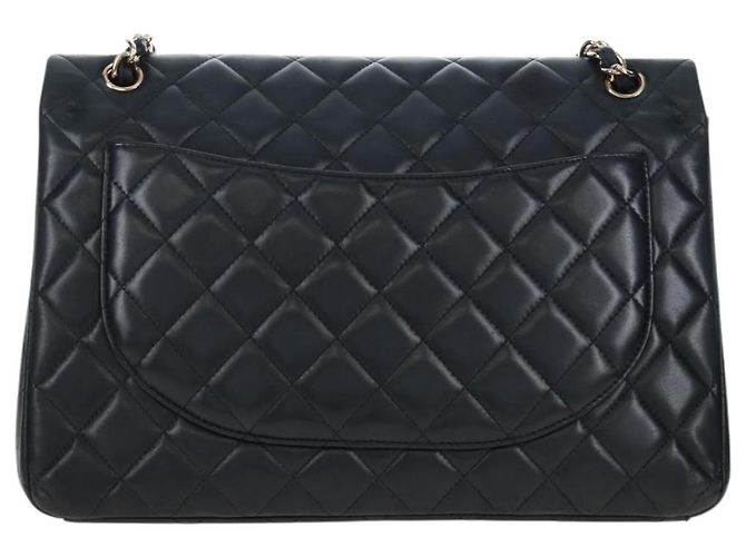 Chanel Classic Timeless Double Flap Quilted Caviar Maxi - vista 2