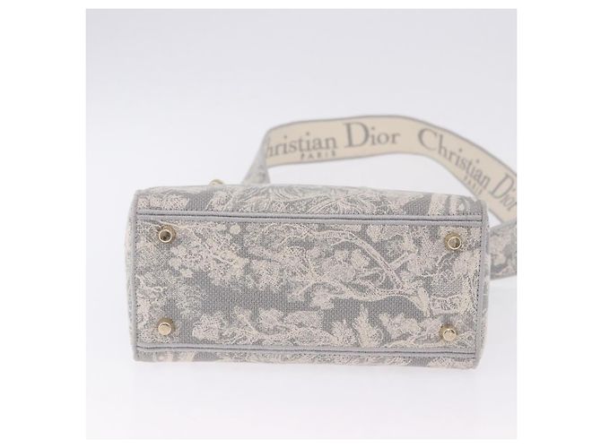 Christian Dior Lady Dior Besticktes Canvas Medium - Ansicht 4