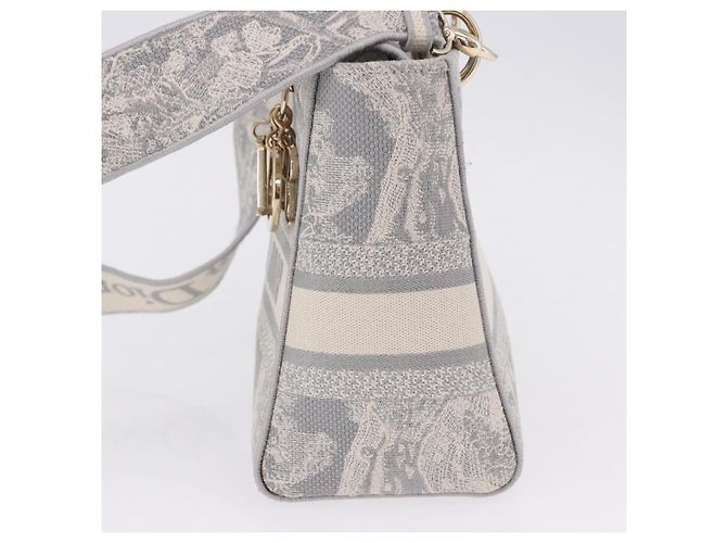 Christian Dior Lady Dior Besticktes Canvas Medium - Ansicht 5