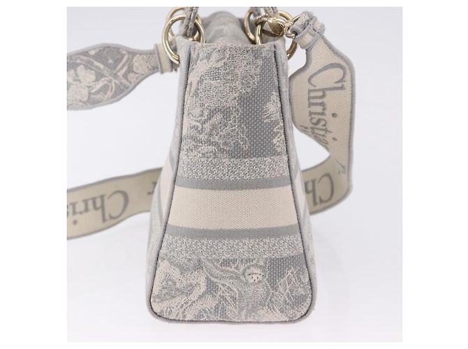 Christian Dior Lady Dior Besticktes Canvas Medium - Ansicht 6