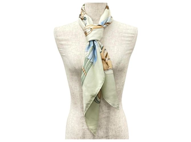 Foulard Hermès Jumping in seta multicolore - vista 2