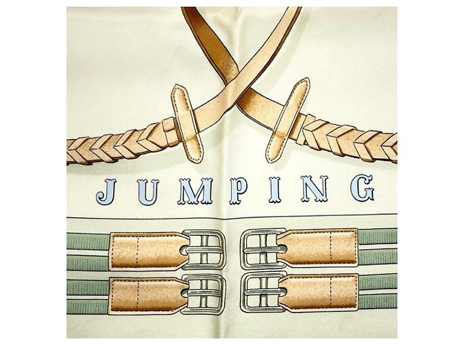 Foulard Hermès Jumping in seta multicolore - vista 7