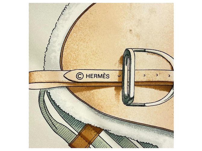 Foulard Hermès Jumping in seta multicolore - vista 8