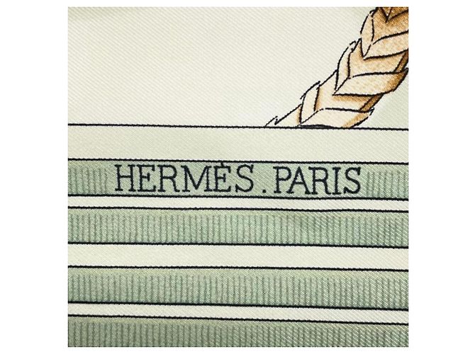 Foulard Hermès Jumping in seta multicolore - vista 9