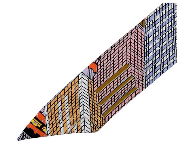 Hermès Foulard di seta HERMES Twilly Pantin City - vista 5