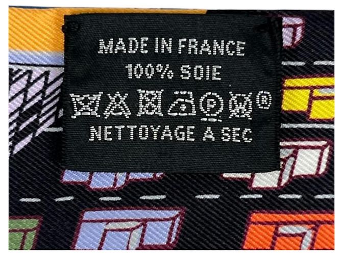 Hermès Foulard di seta HERMES Twilly Pantin City - vista 8
