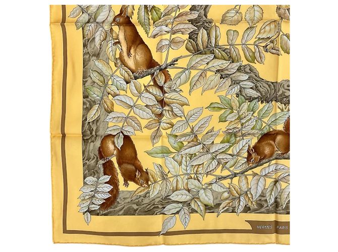 Hermès Foulard Hermes Casse Noisette - vista 5