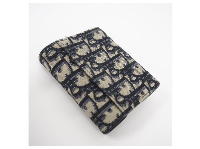 Cartera Lotus Saddle de jacquard Blue Oblique Christian Dior - vista 2