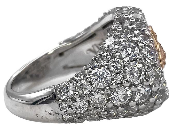 Anello Sigillo Vivienne Westwood Orb con Strass - vista 3