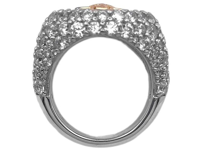 Anello Sigillo Vivienne Westwood Orb con Strass - vista 5