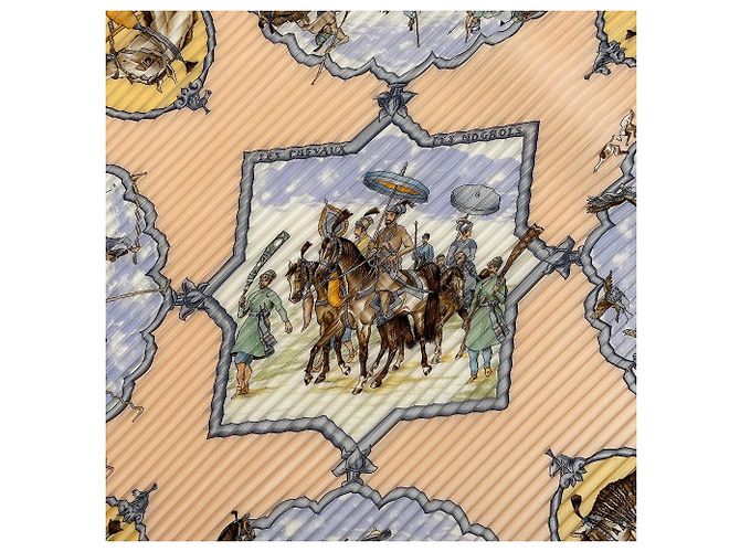 Hermès Hermes Carre 90 Seidentuch - Mughal Horses Design - Ansicht 2
