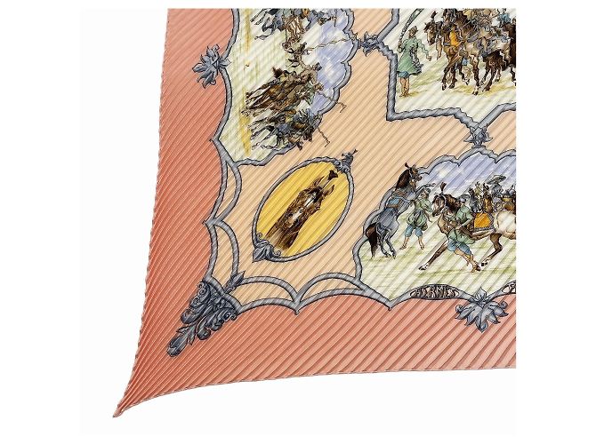 Hermès Hermes Carre 90 Seidentuch - Mughal Horses Design - Ansicht 5