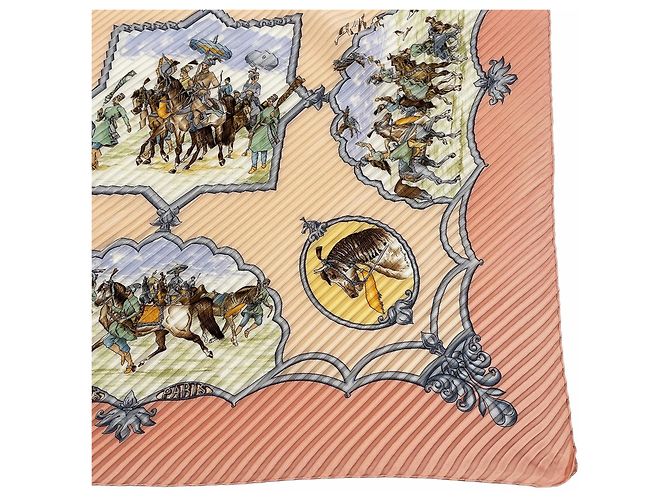 Hermès Hermes Carre 90 Seidentuch - Mughal Horses Design - Ansicht 6