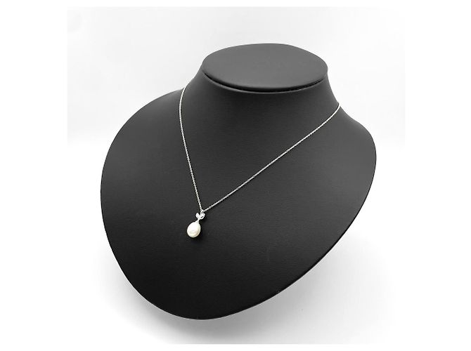 Autre Marque Collar de perlas Tiffany Olive Leaf - vista 8
