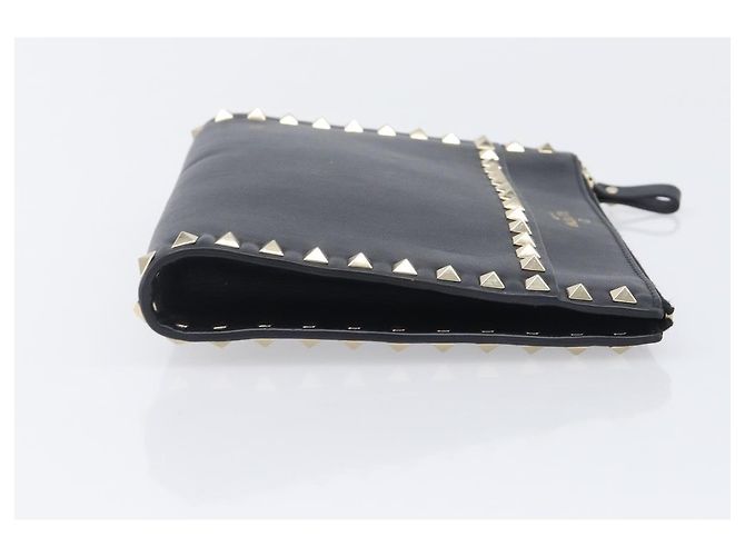 Valentino Garavani Rockstud Flat Wristlet Leather Medium - vista 3