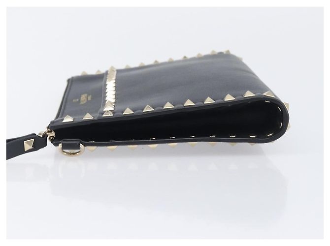 Valentino Garavani Rockstud Flat Wristlet Leather Medium - vista 4