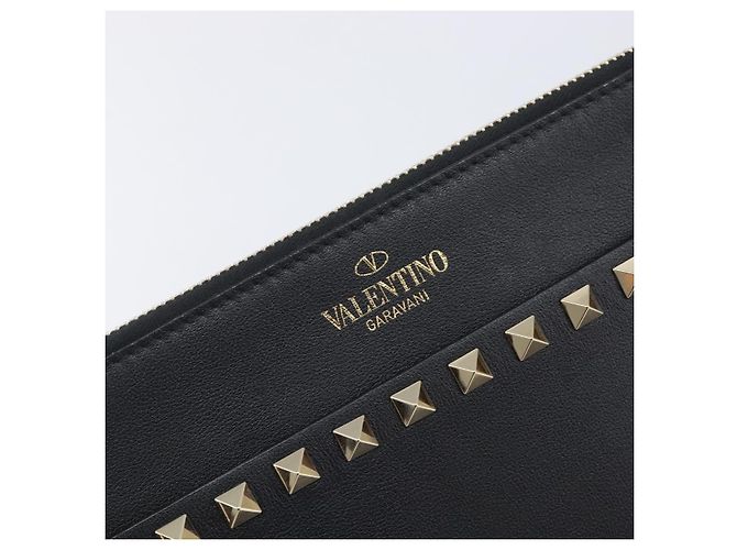 Valentino Garavani Rockstud Flat Wristlet Leather Medium - vista 6