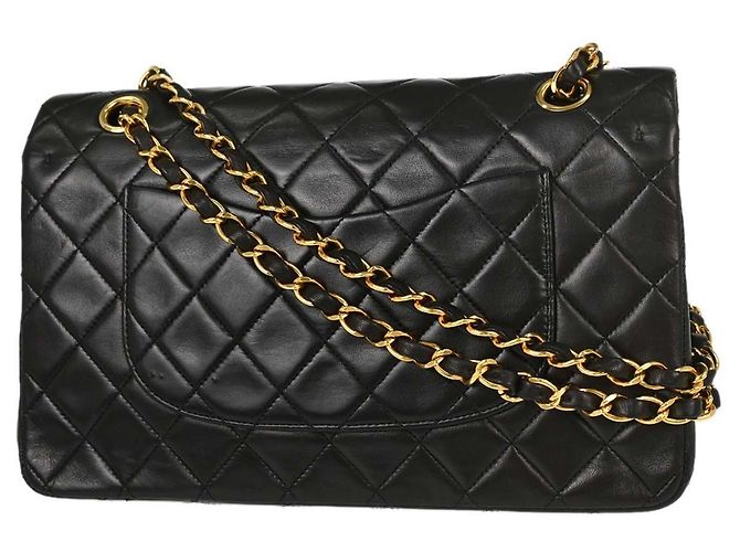 Chanel Vintage Classic Double Flap Quilted Lambskin Medium - vista 2