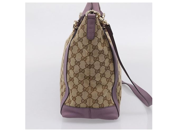 Gucci Schultertasche aus Canvas - Ansicht 4