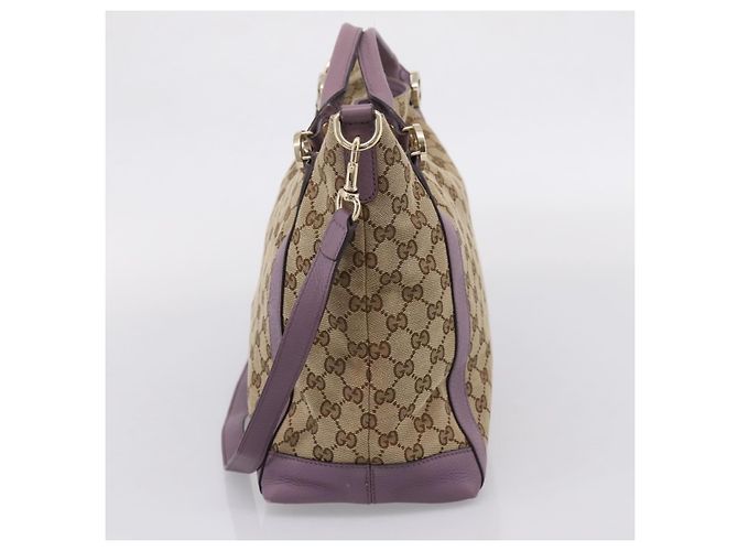 Gucci Schultertasche aus Canvas - Ansicht 5