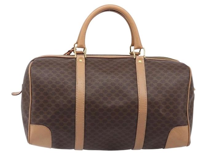 Céline Celine Vintage Duffle Macadam Coated Canvas Medium - vista 2