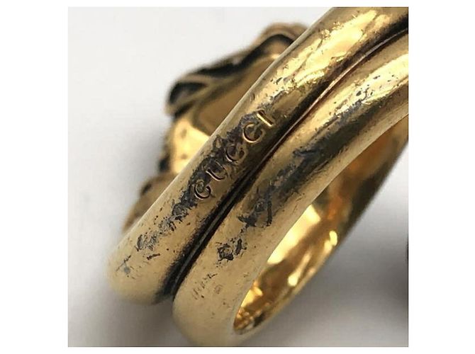 Gucci Tiger Head Ring mit farbigem Stein - Ansicht 6