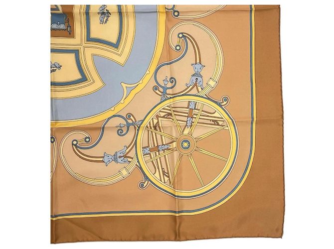 Hermès Foulard di seta Hermes George Washington's Carriage - vista 6