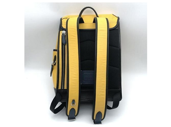Mochila com aba COACH League em Yellow - vista 6