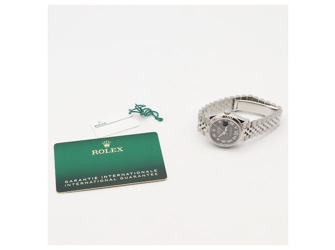 Relógio Rolex Datejust VI Diamantes em Ouro Branco e Aço Inoxidável - vista 10