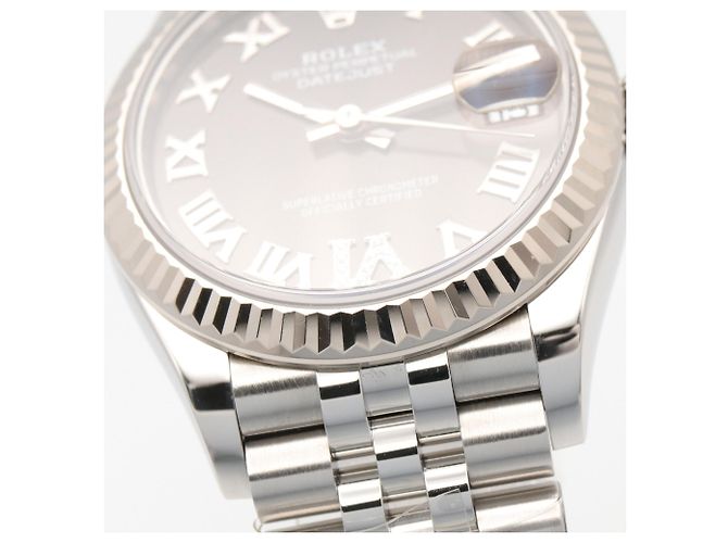 Relógio Rolex Datejust VI Diamantes em Ouro Branco e Aço Inoxidável - vista 13