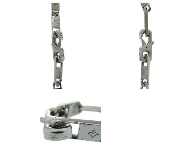 Collana in metallo argento Louis Vuitton Tie-Up Monogram - vista 5