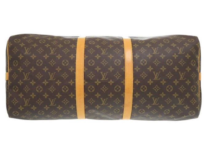 Borsa Louis Vuitton Keepall Bandoulière 60 Monogram - vista 3