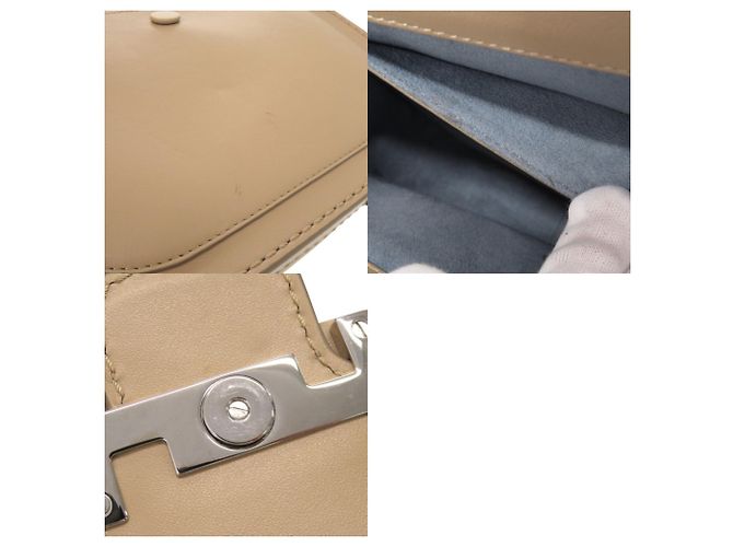 Tod's Double T Schultertasche aus Leder Beige - Ansicht 10