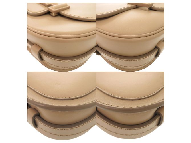 Tod's Double T Schultertasche aus Leder Beige - Ansicht 4