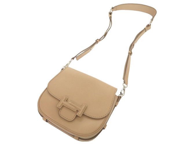 Tod's Double T Schultertasche aus Leder Beige - Ansicht 5