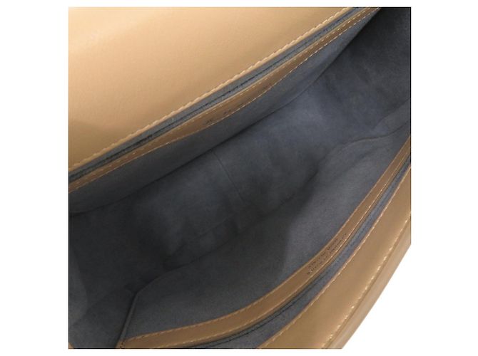 Tod's Double T Schultertasche aus Leder Beige - Ansicht 6