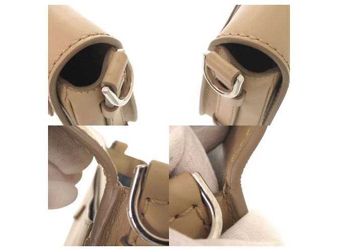 Tod's Double T Schultertasche aus Leder Beige - Ansicht 9