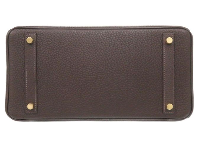 Hermès Borsa Hermes Birkin 30 Togo in Chocolate - vista 4