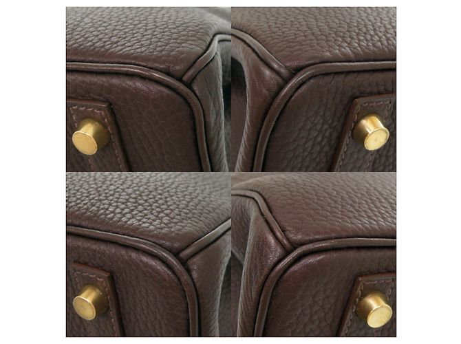 Hermès Borsa Hermes Birkin 30 Togo in Chocolate - vista 5
