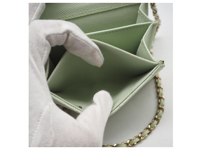 Borsa a tracolla mini portafoglio Chanel Matelassé Classic Chain - vista 13