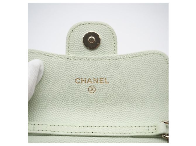 Borsa a tracolla mini portafoglio Chanel Matelassé Classic Chain - vista 14
