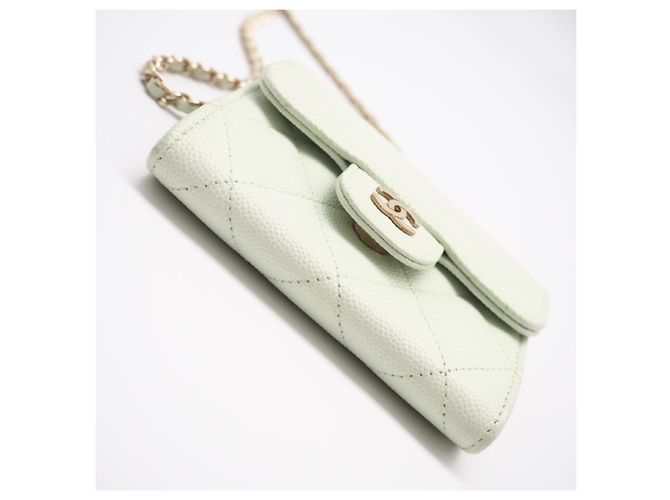 Borsa a tracolla mini portafoglio Chanel Matelassé Classic Chain - vista 7