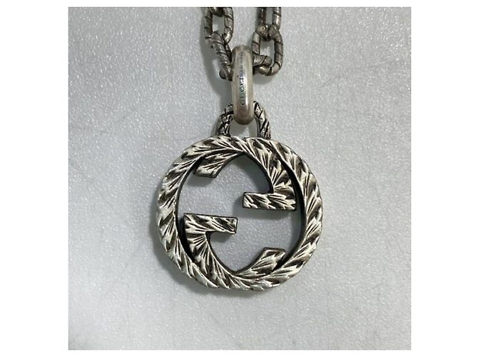GUCCI 925 gestempelte Interlocking G Arabesque Halskette - Ansicht 4