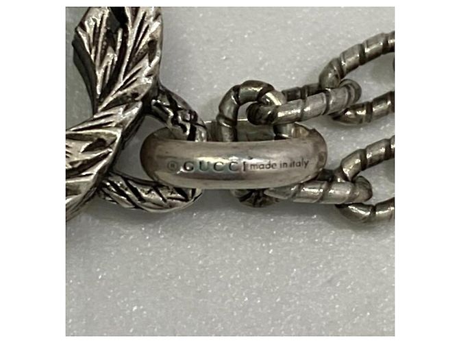GUCCI 925 gestempelte Interlocking G Arabesque Halskette - Ansicht 9