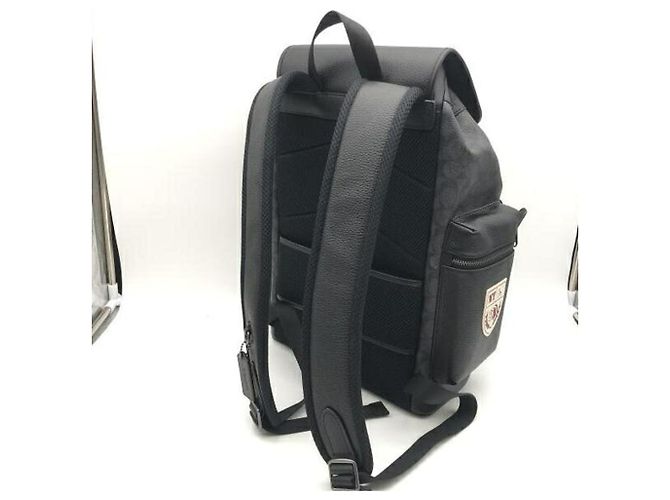 Zaino COACH Sprint in tela nera e blu - vista 2