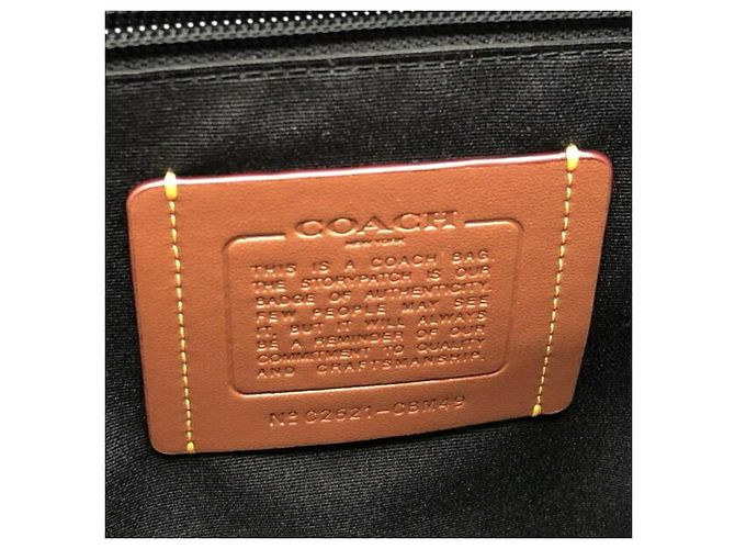 Zaino COACH Sprint in tela nera e blu - vista 5